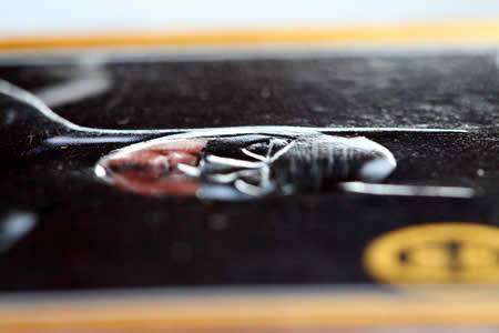 Close-ups of the 1992 Dynamic Marketing Batman Returns Embossed Gold insert set