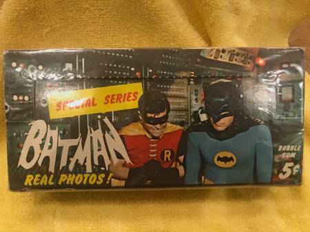 Batman cards box Topps 5-cent box Riddle Back