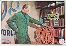 Front and backs of five of the of the Batt Laffs set