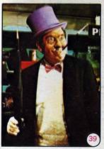 Front and backs of five of the of the Batt Laffs set