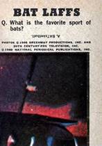 Front and backs of five of the of the Batt Laffs set