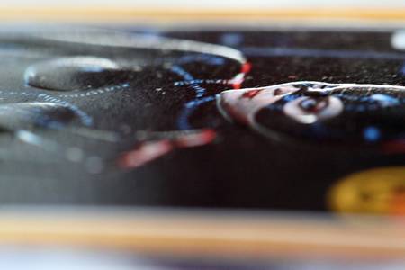 Close-ups of the 1992 Dynamic Marketing Batman Returns Embossed Gold insert set